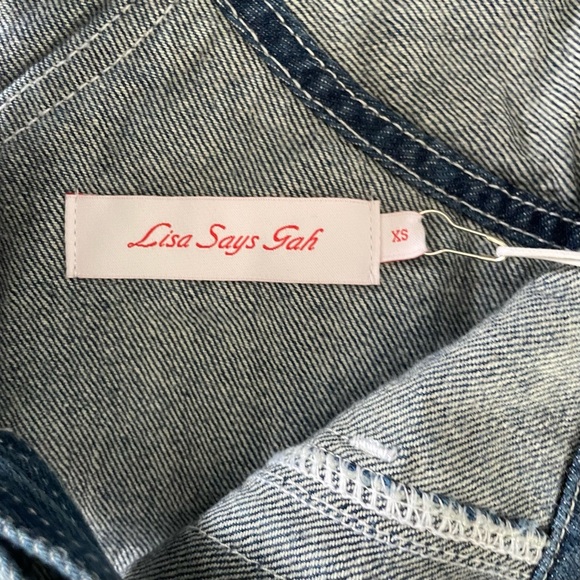 Lisa Says Gah! Lucy Denim Overalls XS Womens - Picture 8 of 15